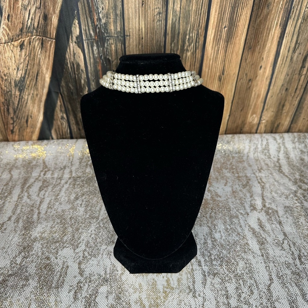 Timeless Pearl Multi-Strand Choker Necklace
